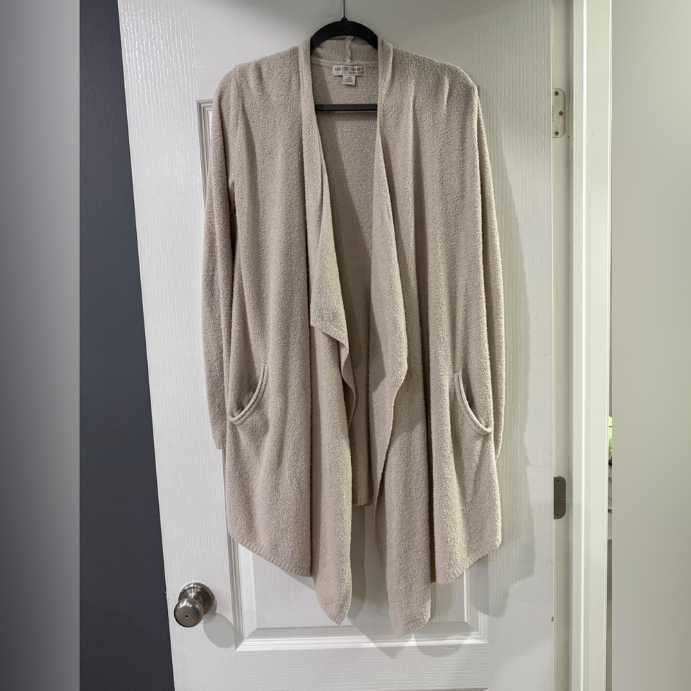 Barefoot Dreams Cream Open Front Sweater Size Small/Medium S/M - Picture 1 of 6